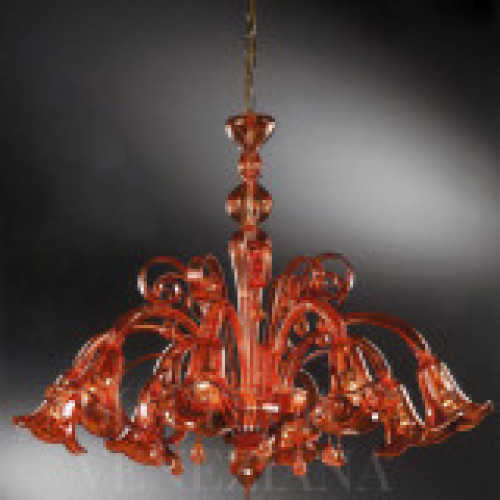 Lampadario Murano Class0450 Caldo