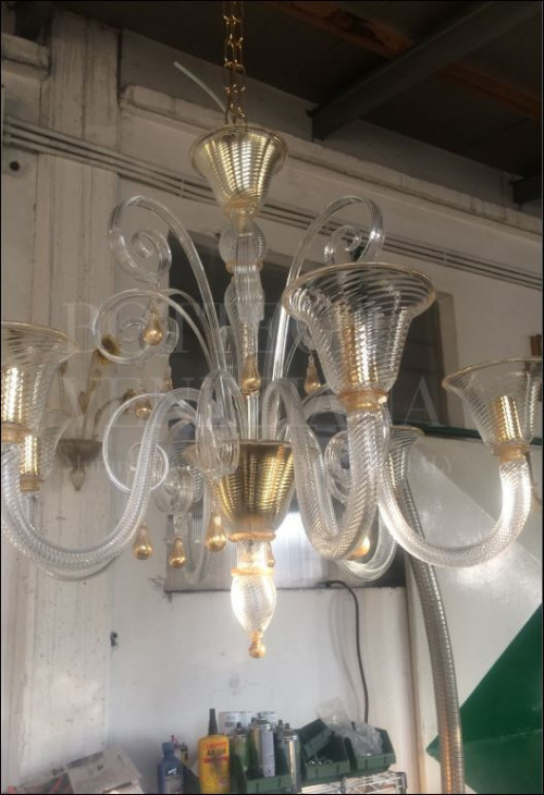 Lampadario Murano Loto-in-su Un Vero Capolavoro