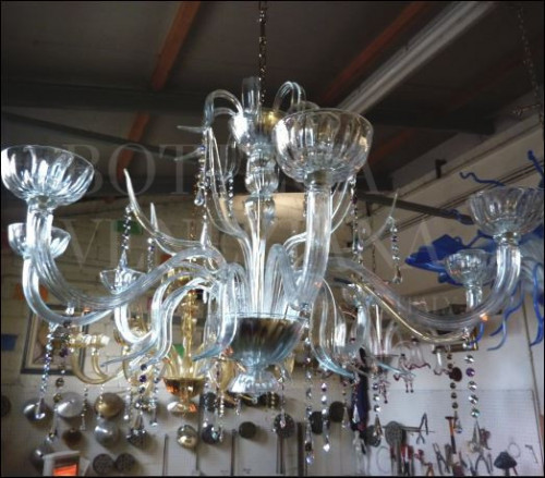 Lampadario Murano Miona-cristallo Ricco