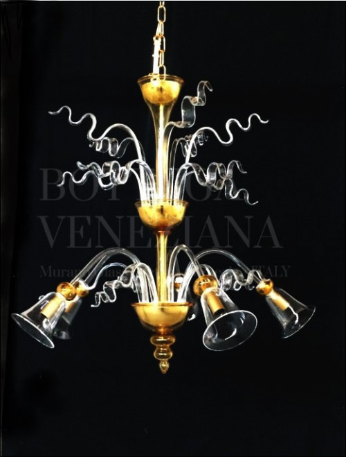 Lampadario Murano Terra-4 Leggendario