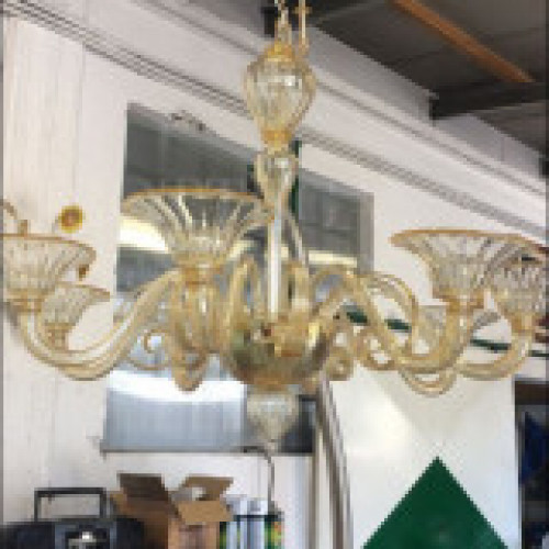 Lampadario Murano Topazio Artistico