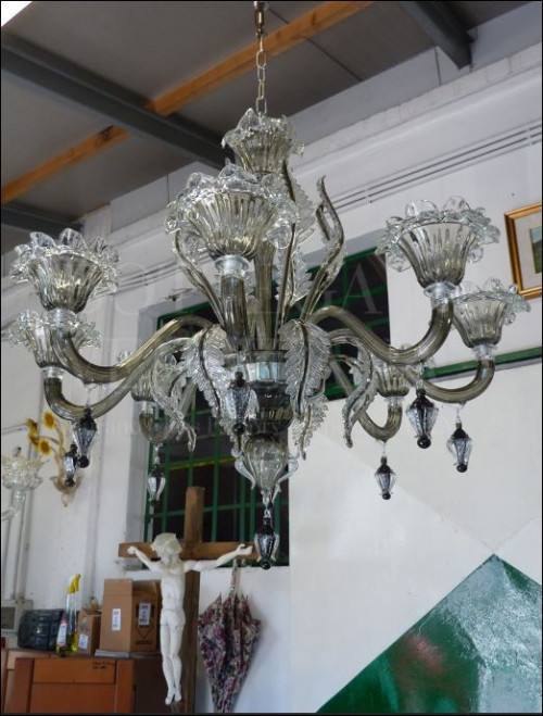 Lampadario Murano Otto Estetico