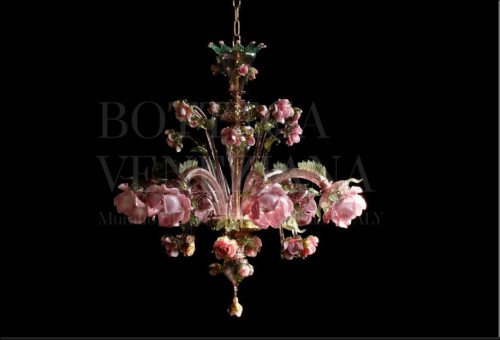 Lampadario Murano Roseto-bbb Ricco