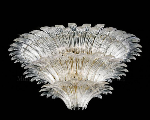 Lampadario vintage modello palme realizzato nella fornace di bottega 