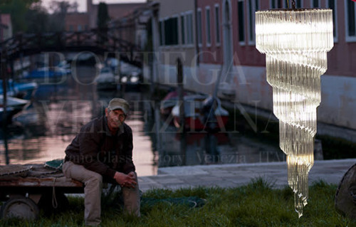 Lampadario Murano Spirale Superbo