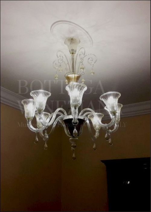 Lampadario Murano Dea Raffinato