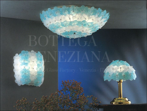 Lampadario Murano Collezione-fiori Antico