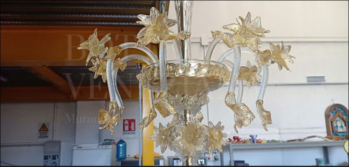 Lampadario Murano Napoli-particolare Pregevole