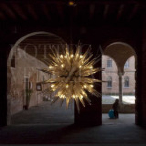 Lampadario murano stile vintage modello sputnik 