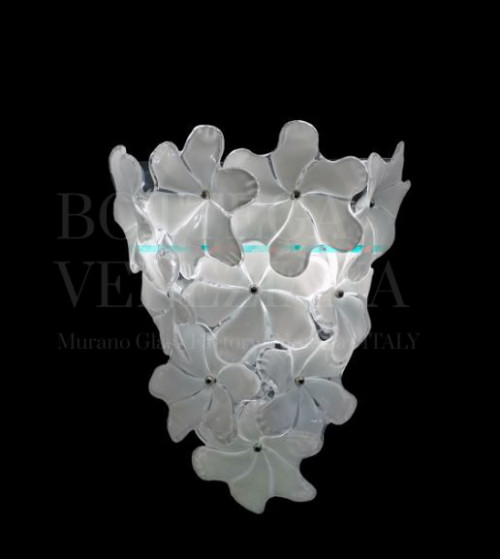 Lampadario Murano Applique-magnolia-a-triancolo Vivace