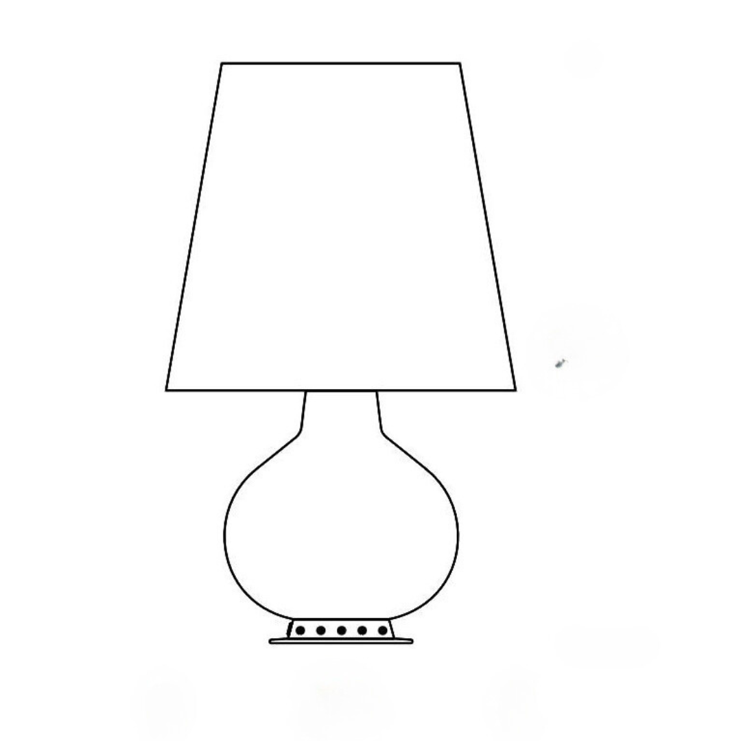 lampada moderna in vetro veneziano tv