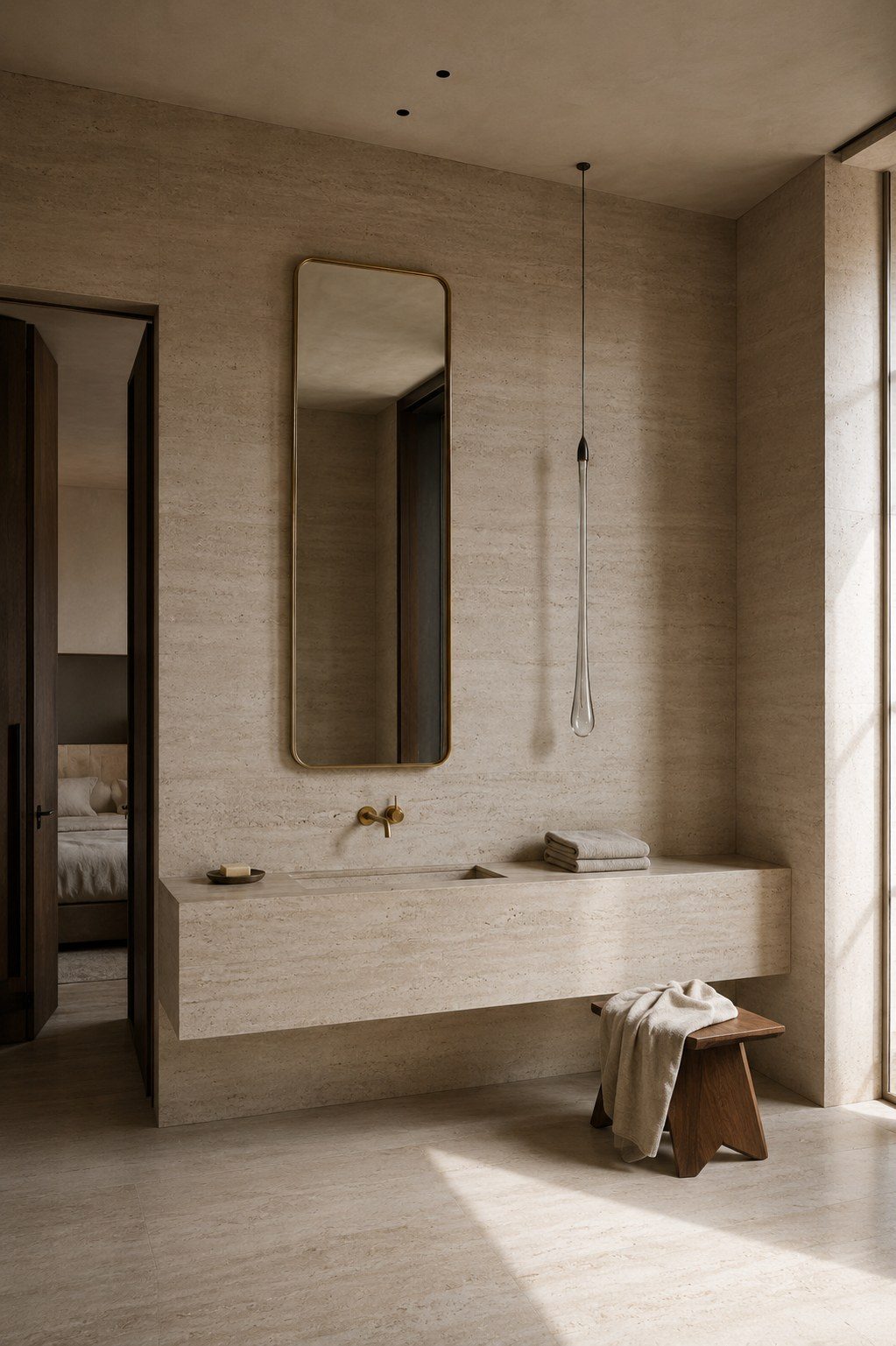 Goccia, pendant in crystal and gold Murano glass – photo 4