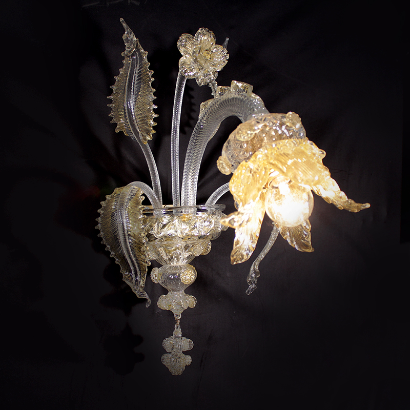 Formosa Cristallo – applique in vetro di Murano