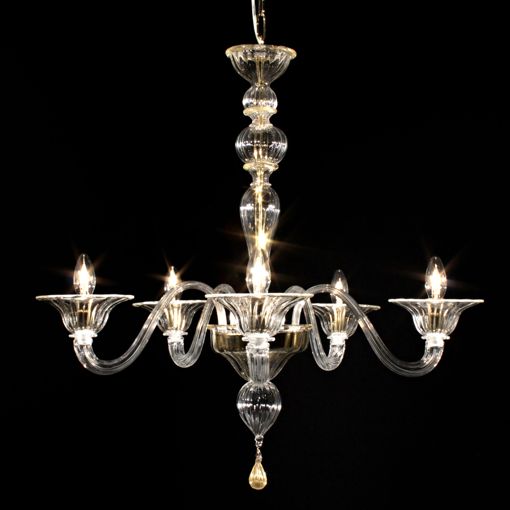Canal d'oro – lampadario in vetro di Murano