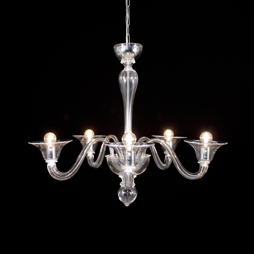 Vega Cristallo – lampadario in vetro di Murano