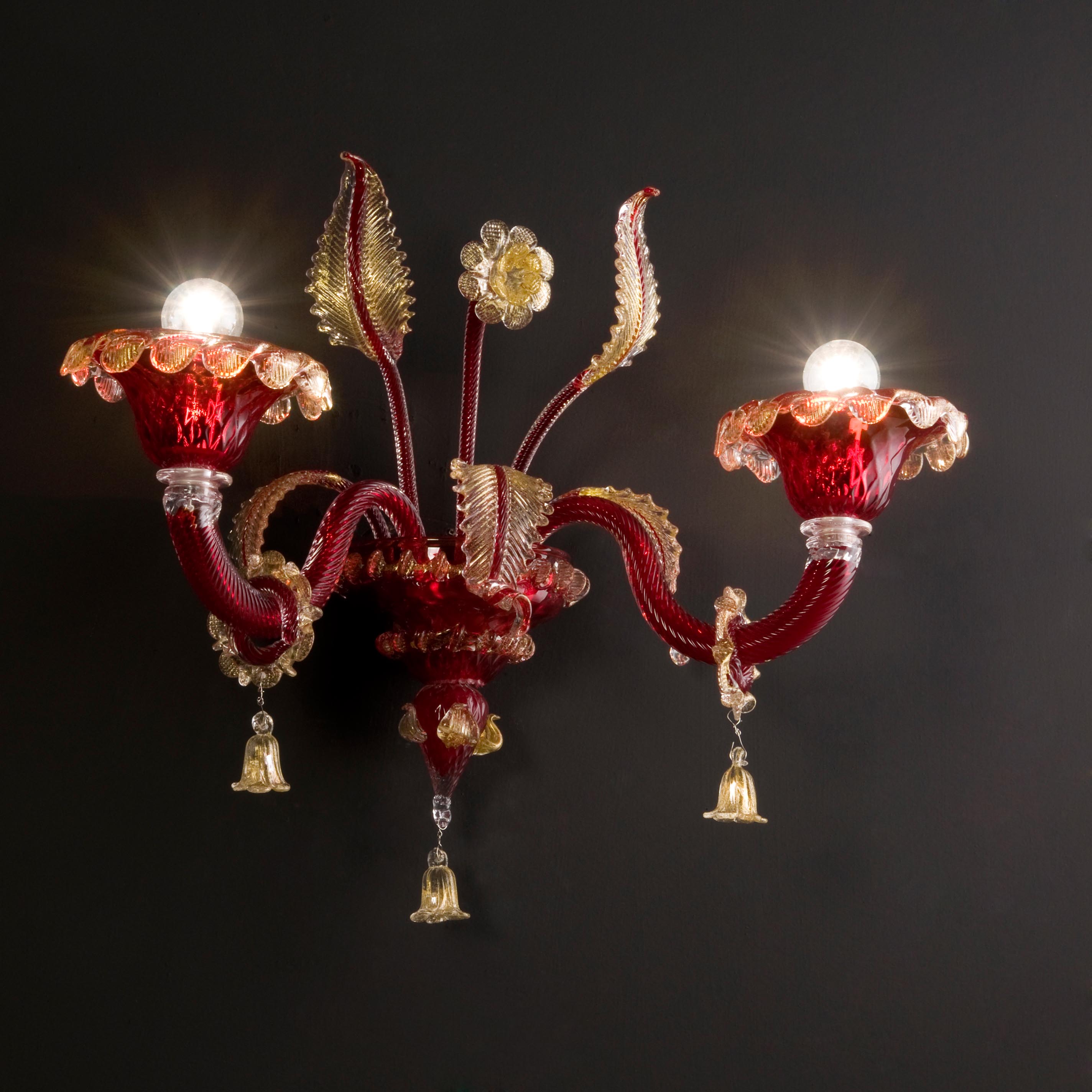Giudecca Rosso – applique in vetro di Murano