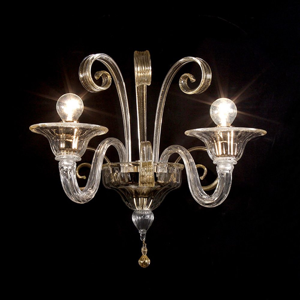 Rialto d'oro – applique in vetro di Murano