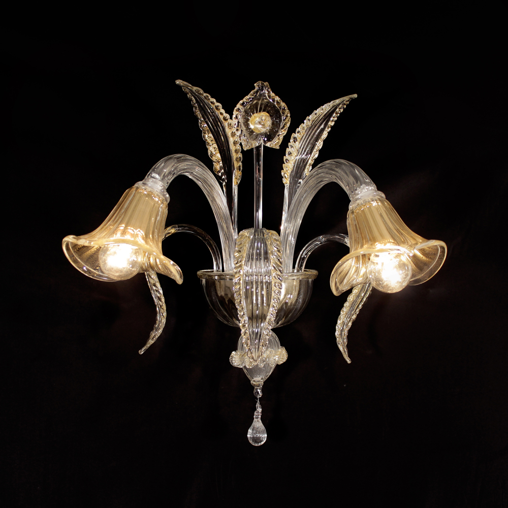 Priuli Cristallo – applique in vetro di Murano