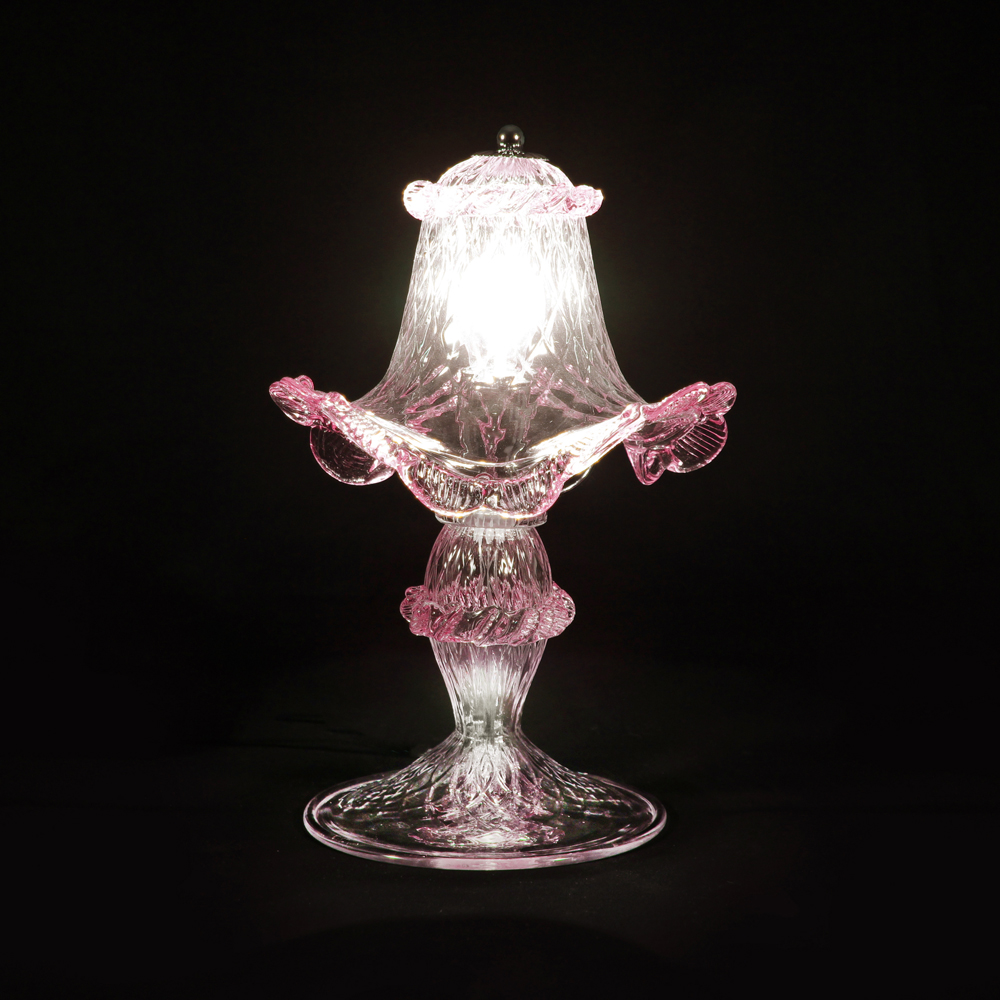 Cannaregio rosa – abat-jour in vetro di Murano