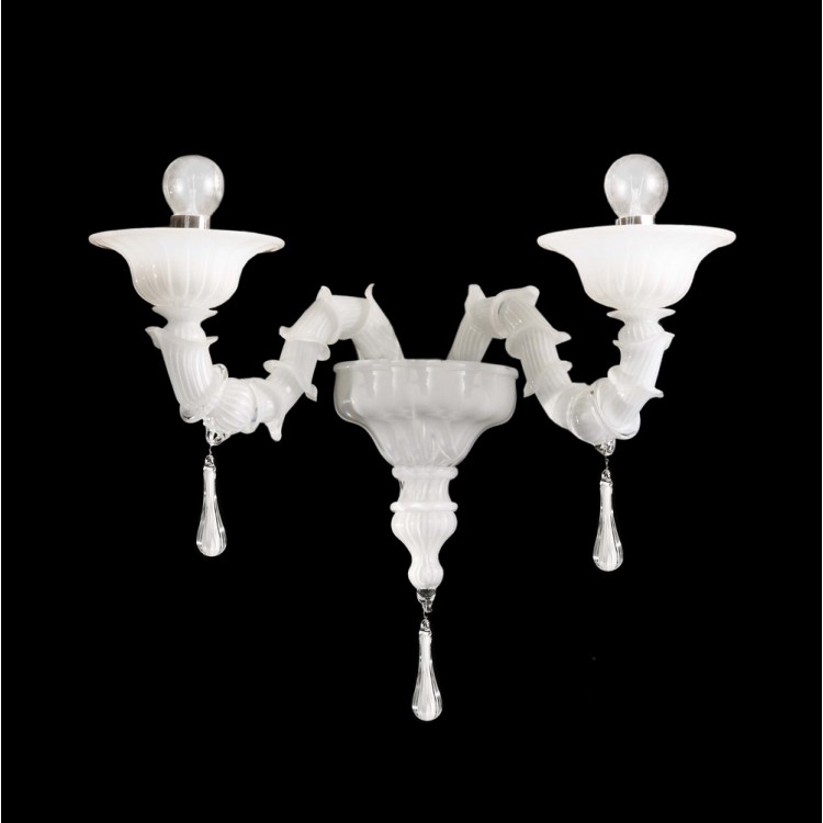 Lazzaretto Bianco – applique in vetro di Murano