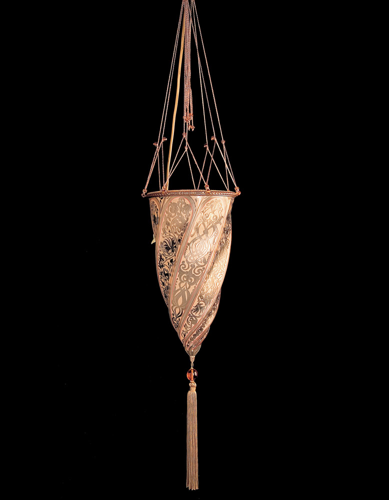Bottega Veneziana | Sospensione modello LOREDAN 101-00 in vetro soffiato di Murano